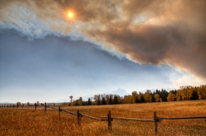 Fire in Grand Teton